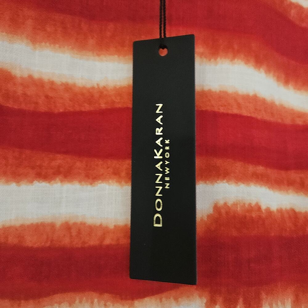 Donna Karan New York NWT Womens SM Sleeveless Tank Blouse Sunset Orange Colors - Picture 5 of 9